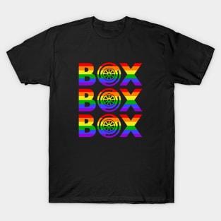 "Box Box Box" F1 Tyre Compound Pride Design T-Shirt
